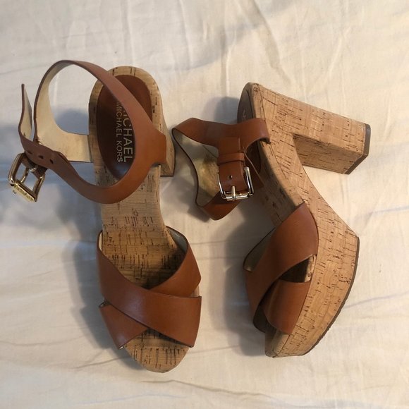 Michael Kors Cork Sandal Heels - Picture 1 of 3